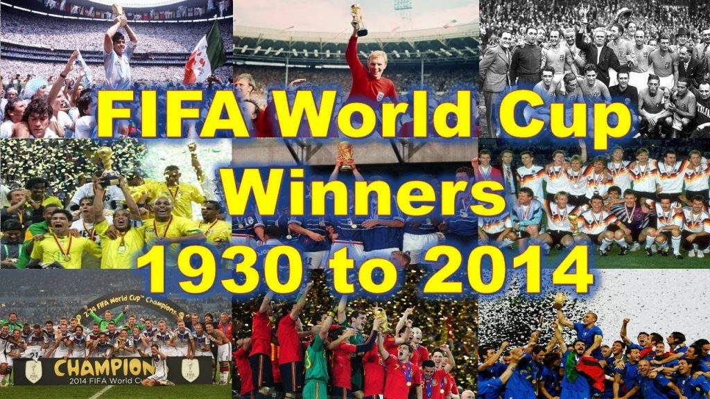 FIFA World Cup Final match winners, champions list, results & history all the time