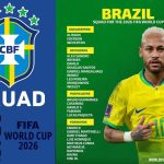 Brazil Official Squad For FIFA World Cup 2026 & Match Schedule